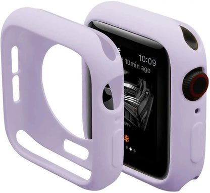 Apple Watch Silicone Case Cover - Soft Bumper Protective Accessory for Ultra 49mm Series 9 8 7 SE 6 5 45mm 41mm 44mm 40mm