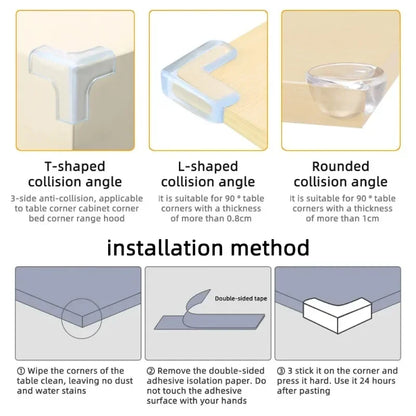 Clear Table Corner Protectors – Baby Safety Furniture Edge Guards, Anti-Collision Corner Covers