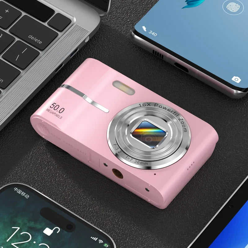 Xiaomi 4K Digital Camera – 50MP, 16X Zoom, Anti-Shake, Flash, Outdoor Student Video Recorder