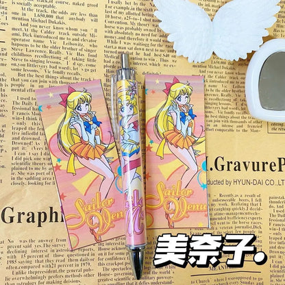 4PCS Sailor Moon Usagi 0.5mm Ballpoint Pens – Anime Writing Pens for Kids & Office Gifts