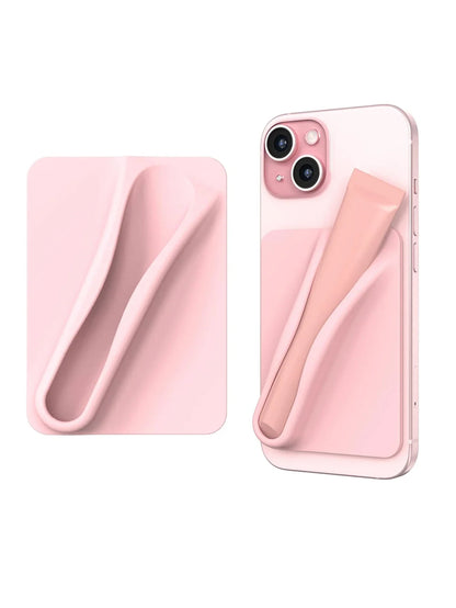 Silicone Lipstick Phone Holder - Portable Lip Gloss Organizer Attachment for Smartphones, Cute Birthday Gift for Women