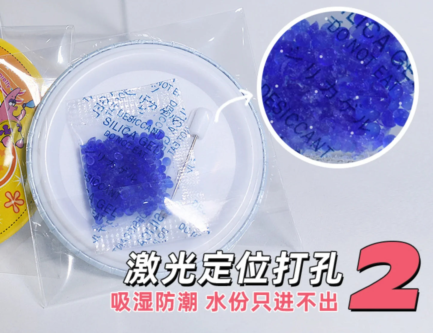 Blue Silica Gel Desiccant Sachets — 1g/5g, 10/20/50/100 Bags Moisture Absorber for Kitchen & Storage