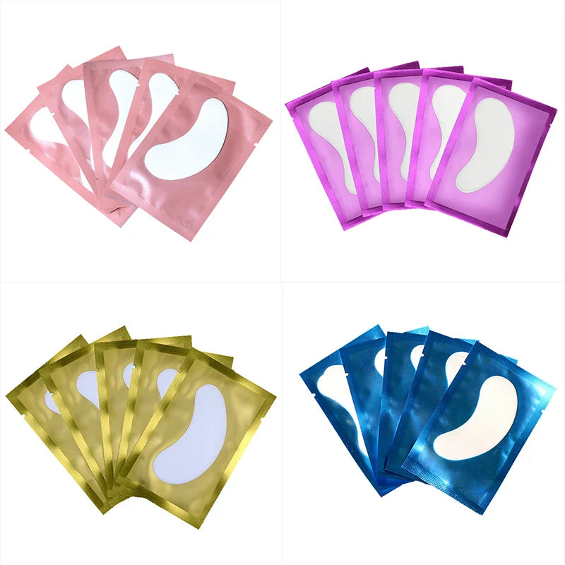 50PCS Hydrogel Eyelash Patches – Moisturizing Eye Pads for Grafting & Isolation