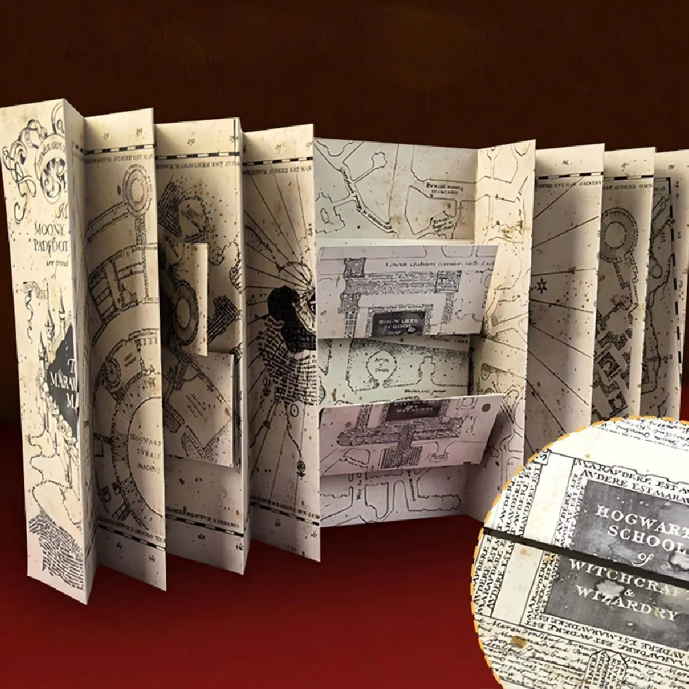 Wizarding World Marauder’s Map - High-Definition Magic Academy Treasure Hunt Gift