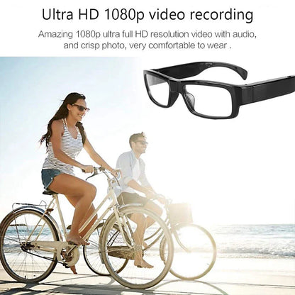 HD 1080p Eyeglasses Camera – Portable Wearable Mini Camcorder for Action Filming, Driving, and Cycling