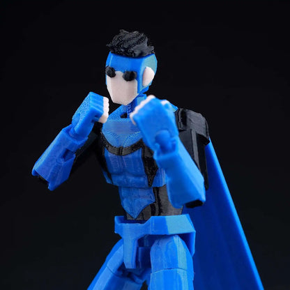 9L3D Lucky 13 Invincible Boy Eve Action Figure — 3D Printed Anime Model, Multi-Jointed Poseable Collectible Toy Gift for Fans