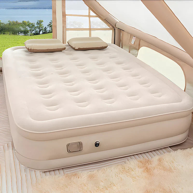 Outdoor Inflatable Air Mattress – Thickened Nap Bed & Air Cushion for Single or Double Use, Home & Travel