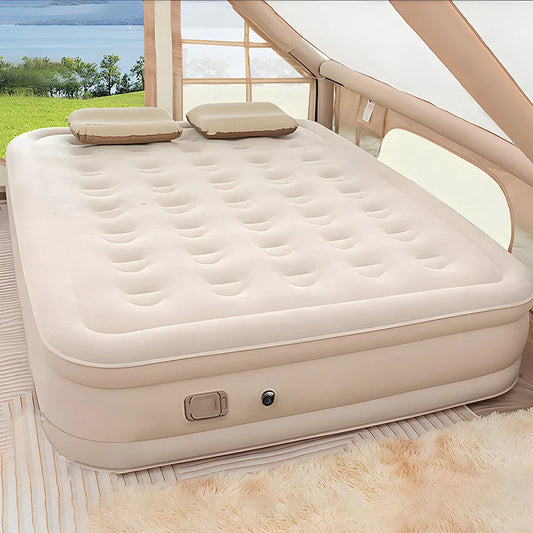 Outdoor Inflatable Air Mattress – Thickened Nap Bed & Air Cushion for Single or Double Use, Home & Travel