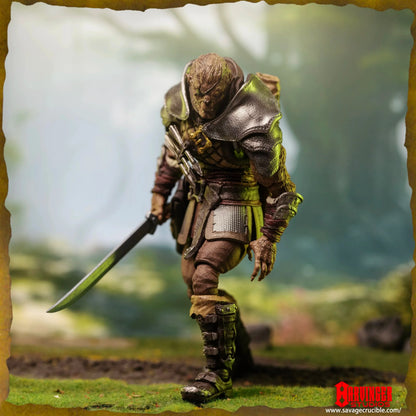1/12 7-Inch Savage Crucible Action Figure — Harbinger Studios Wave 2 Jaeger Nashom Krieger Whoman Barbarian Anime Collectible Gift