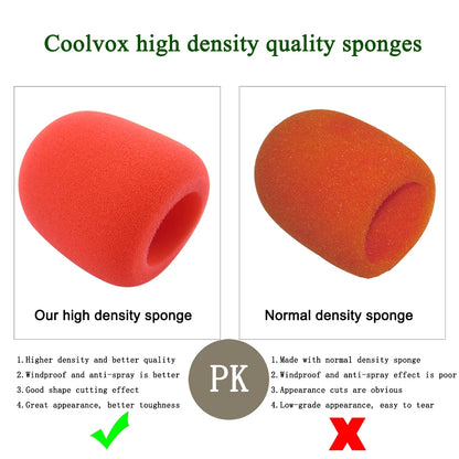 5PCS Microphone Foam Windscreen Covers — Wired & Wireless Lapel Mic, Inner Diameter 1cm (0.39")