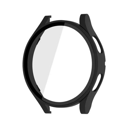 Tempered Glass & PC Bumper Case for Samsung Galaxy Watch 4/5/6/7/8 – Full Coverage Protective Cover (40mm & 44mm)