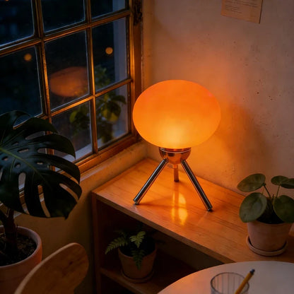Bauhaus Mushroom Table Lamp - Mid-Century Nordic Glass Bedside Light for Modern Bedroom Decor