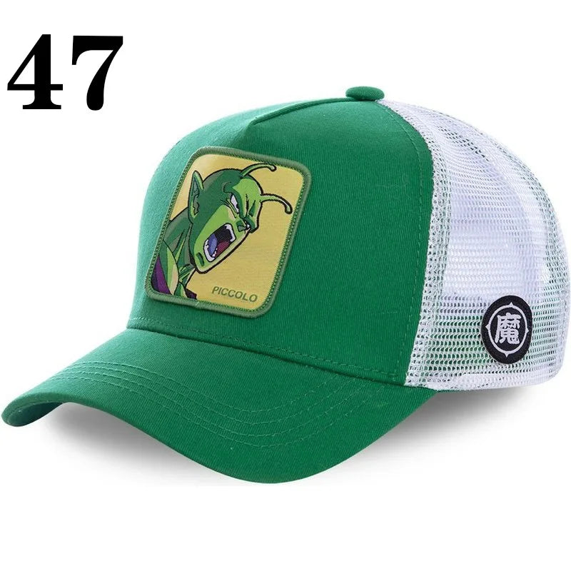 Dragon Ball Anime Baseball Cap - Goku Vegeta Buu Mesh Hip Hop Hat for Summer Casual Wear