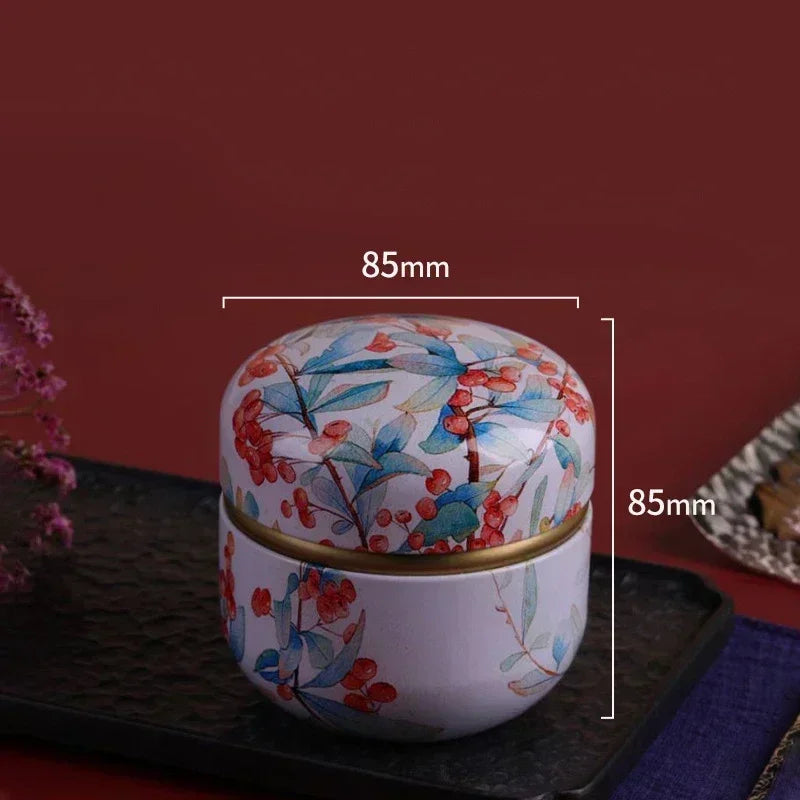 Portable Tea Caddy Tin Box – Sealed Storage Container for Tea, Coffee, Candy & Snacks | Mini Metal Organizer for Kitchen & Travel Storage