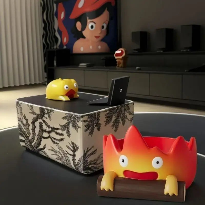 Casifa Resin Fireperson Tray – Creative Anime Key Holder & Decor for Indoor/Outdoor, Christmas & Halloween Gift