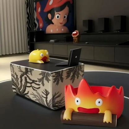 Casifa Resin Fireperson Tray – Creative Anime Key Holder & Decor for Indoor/Outdoor, Christmas & Halloween Gift