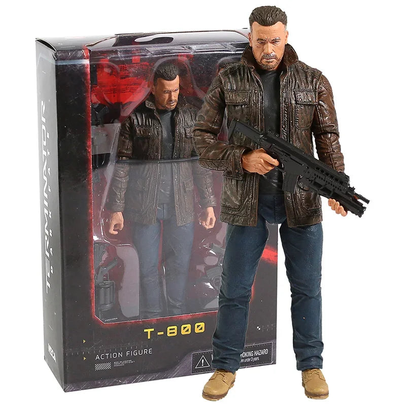 NECA Terminator 2 T-800 Arnold Schwarzenegger PVC Action Figure - 7" 18cm Collectible Model Toy