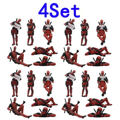 Deadpool & Wolverine Movie Figures – Cute Action Toy Dolls & Plush Decor for Kids’ Birthday Gifts