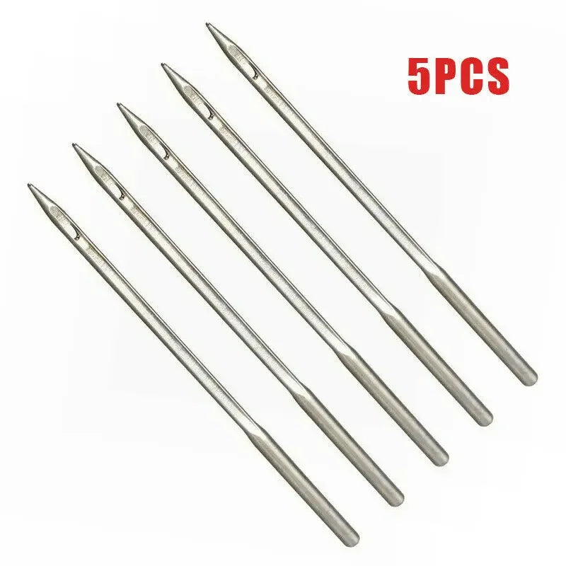 5/10 Pcs Leather Sewing Awl Needles Tool Set – Crochet Bent Hook Needles for Canvas Shoes Repair and DIY Craft Making