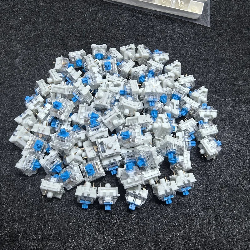 Mechanical Keyboard Switches - Hot Swappable 3 Pin Blue Red Brown Customizable Key Switches