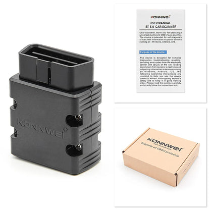 KONNWEI ELM327 V1.5 OBD2 Bluetooth Car Diagnostic Tool – KW902 Code Reader for Android & iOS