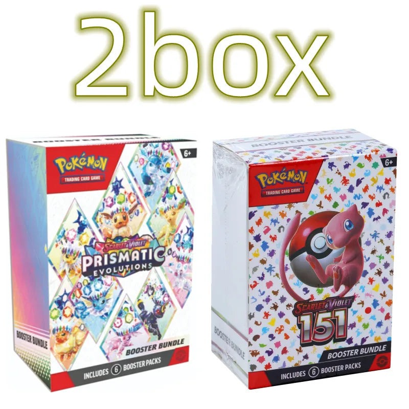 Pokemon V10 Booster Bundle - Destined Rivals, Prismatic Evolutions, Scarlet & Violet 151 English Trading Cards Gift Set