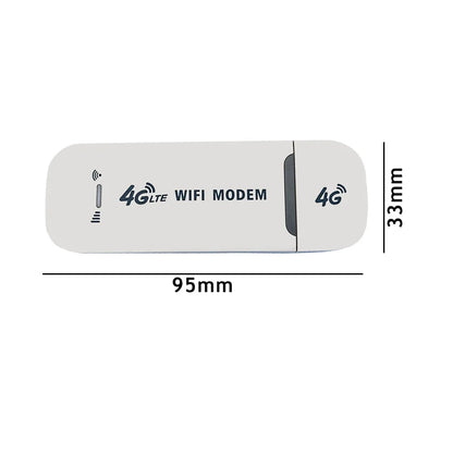 4G LTE USB Modem Dongle — 150Mbps Wireless WiFi Mobile Router with SIM Card Slot for Home & Office Pocket Hotspot