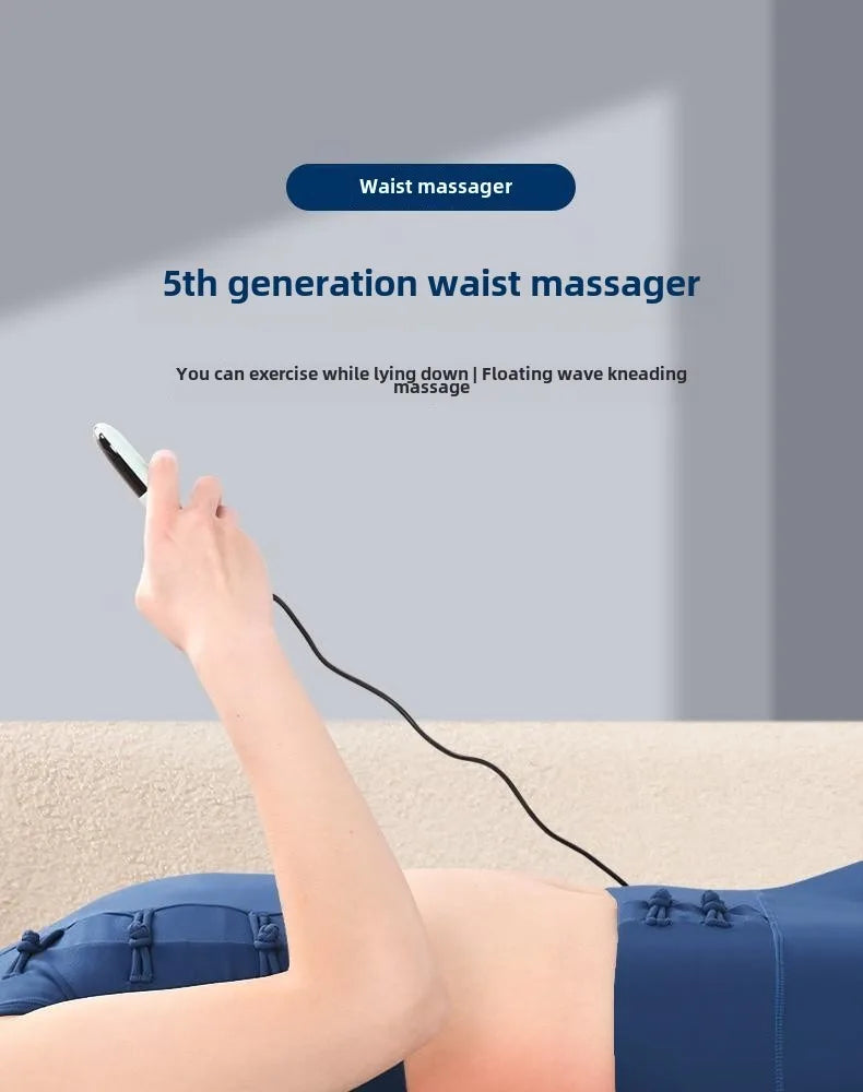 Electric Lumbar Traction Device Massager – Adjustable Intensity with Heat Function, Inflatable Back Stretcher
