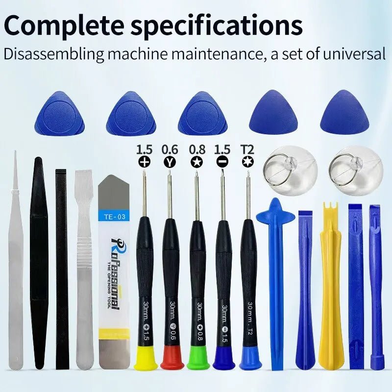 22-In-1 Multifunctional Mobile Phone iPad Laptop Screwdriver Maintenance Kit - Repair Tools Opening Set for Handy Repairs