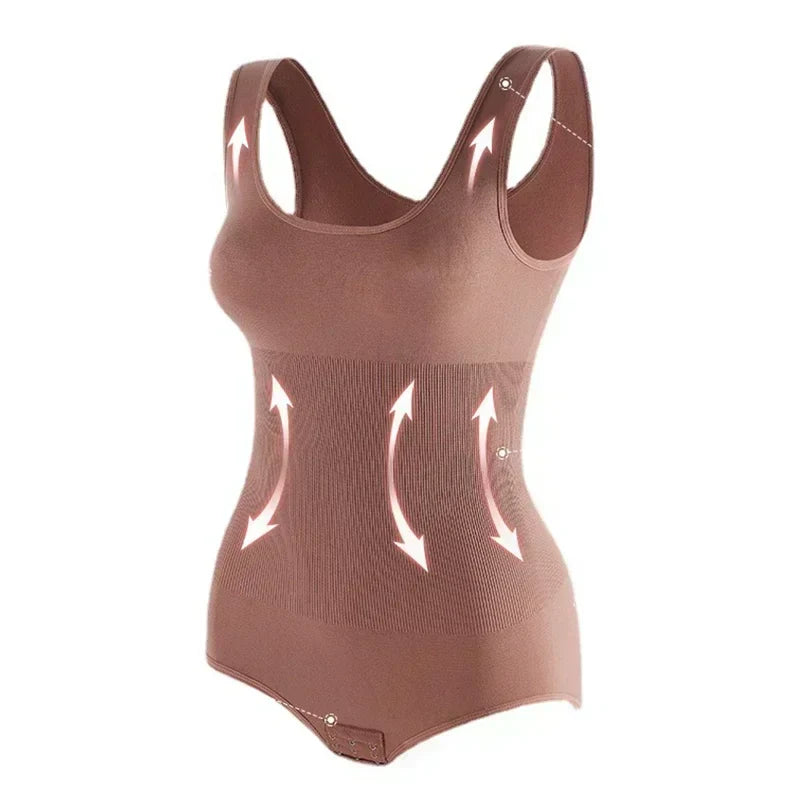 1/2PCS Women’s Bodysuit Shapewear — Slimming Corset Body Shaper Underwear with Tummy Control Briefs, Fits 35-110kg