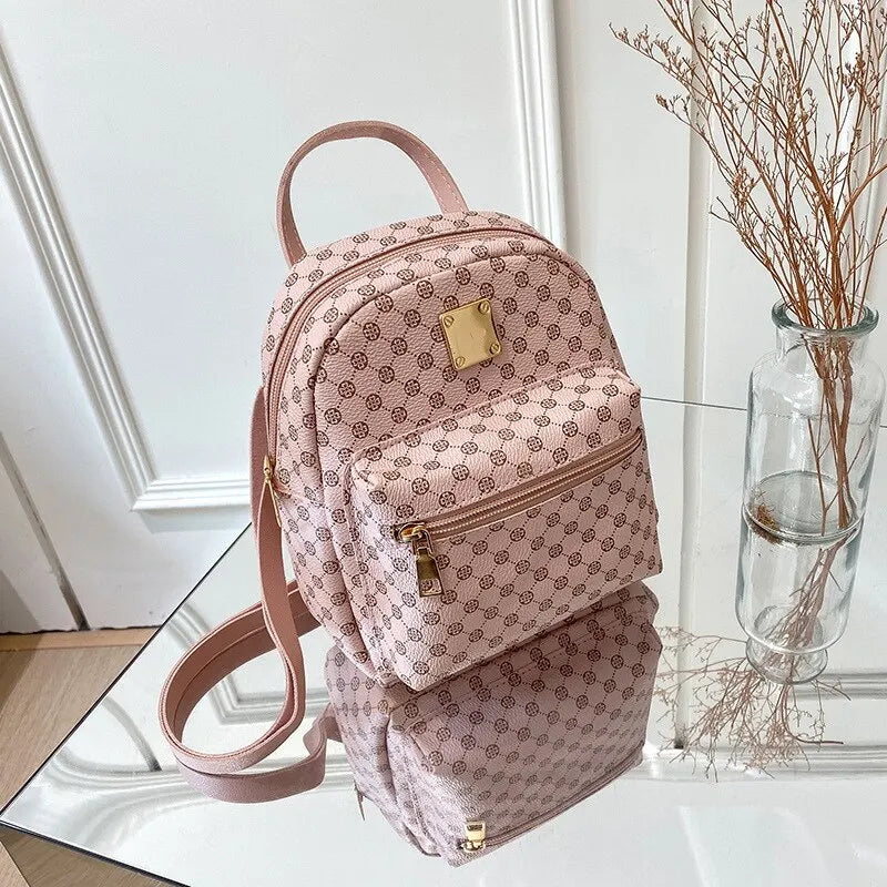 Classic Women’s Backpack – Fashionable School & Daily Shopping Bag for Girls
