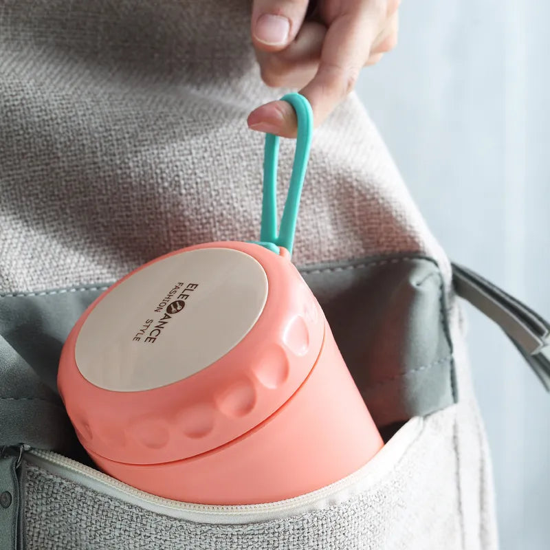 430ml Food Thermal Jar - Insulated Soup Cup, Stainless Steel Lunch Box, Thermos Container for School Children, Keeps Food Hot