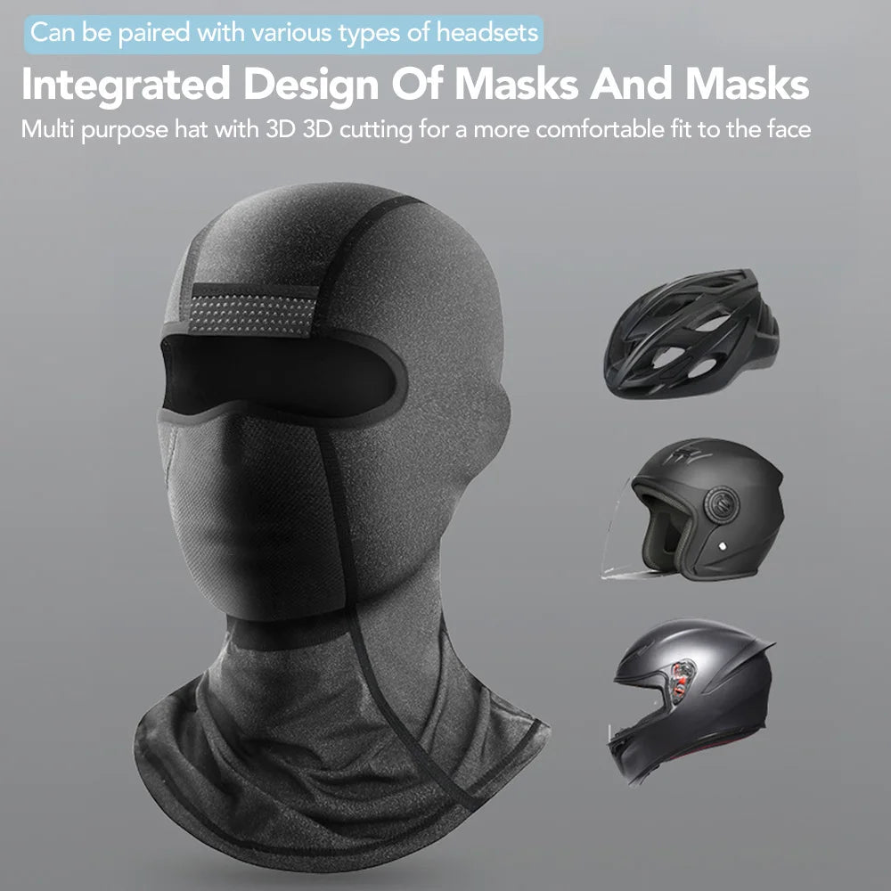 Ice Silk Cycling Balaclava – UV Protection Face Mask for Motorcycle and Outdoor Use – Quick-Drying Full Face Cover – Size L