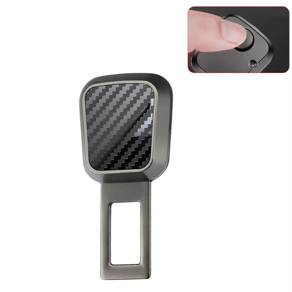 2PCS Car Seat Belt Clip Extender – Universal Safety Seatbelt Buckle Plug Adapter Insert Socket Extension for Cars