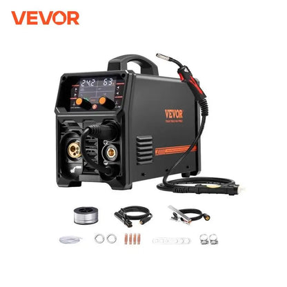 VEVOR 5-in-1 200A MIG Welder – Gas/Flux Core MIG, Stick, Lift TIG, AU TIG with LCD Display