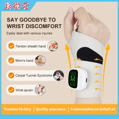 Electric Cordless Wrist Massager – USB Rechargeable Vibrating Massager for Carpal Tunnel & Fatigue Relief