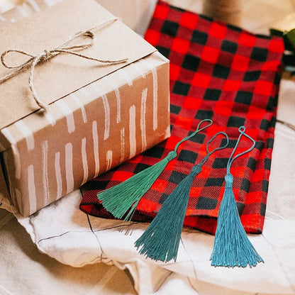 100pcs 13cm Silk Tassel Fringe - Mini Silky Floss Bookmark Tassels for DIY Crafts, Jewelry Making, and Souvenir Bookmarks