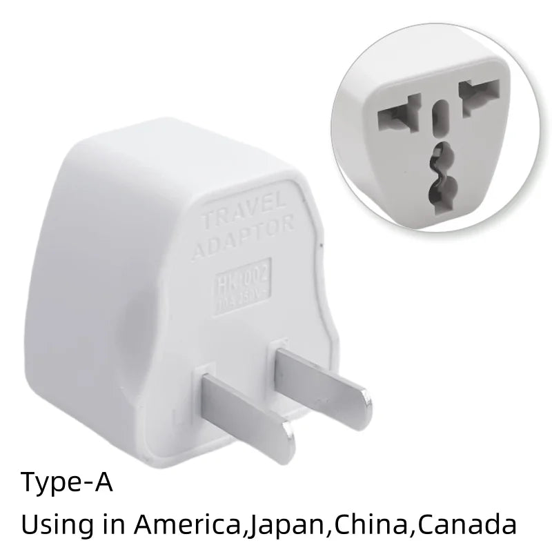 Universal Travel Plug Adapter – AU/UK/US to EU Power Socket Converter AC Outlet