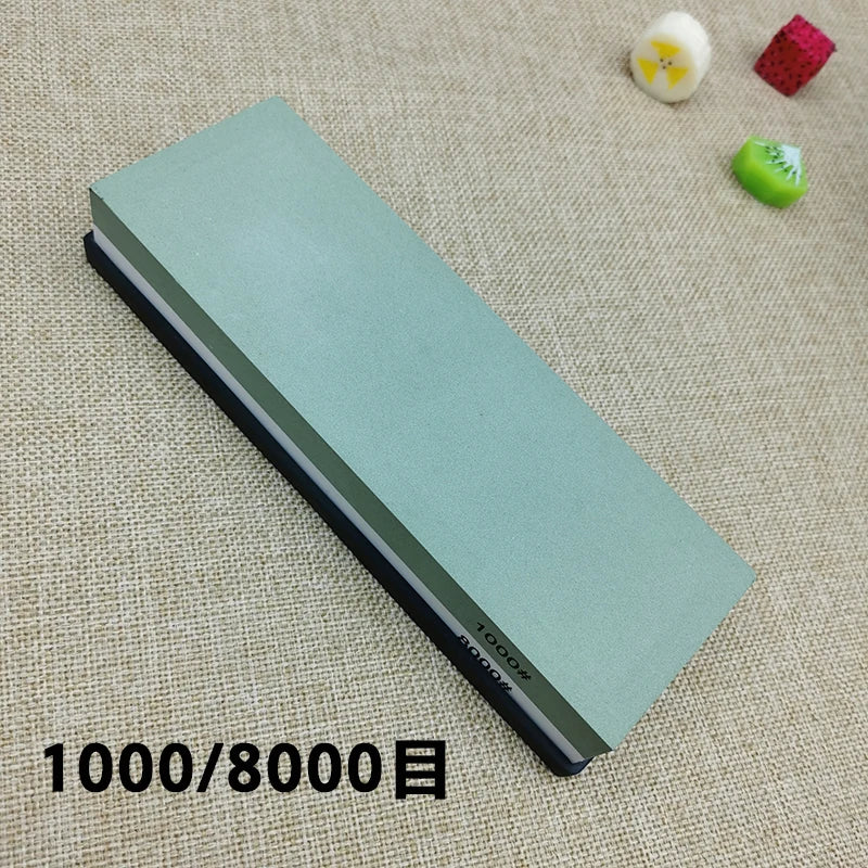 Professional Double-Sided Whetstone Knife Sharpener – Kitchen Sharpening Stone 240/600/1000/3000 Grit
