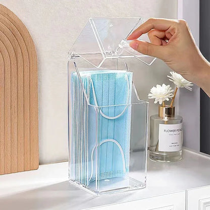 Mask & Wet Tissue Storage Box – Dustproof Baby Wipes Dispenser with Lid for Kitchen & Household