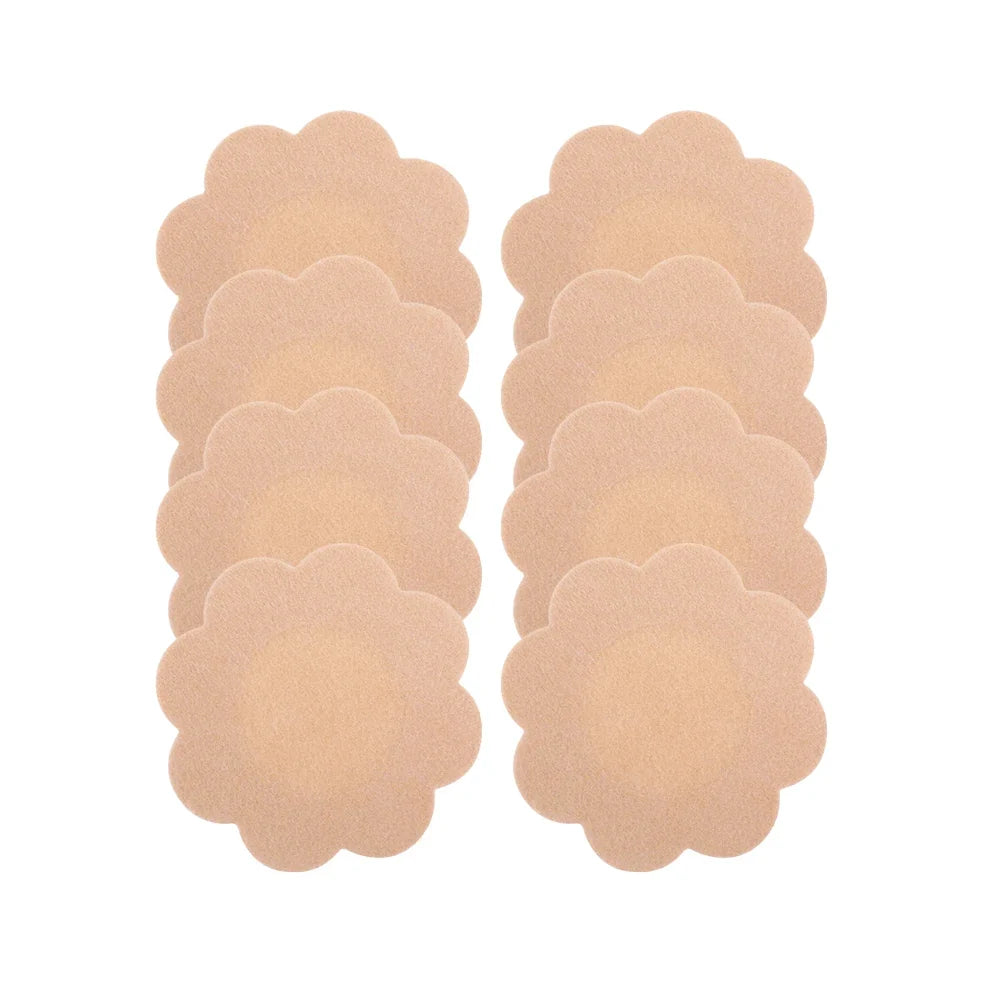 Invisible Nipple Covers - Ultra-Thin Fabric Adhesive Breast Pads for Women, Seamless Everyday Wear