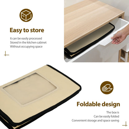 Versatile Dough Proofer with Heater – Temperature-Controlled, Collapsible Dough Proofing Box with Timer for Bread Making