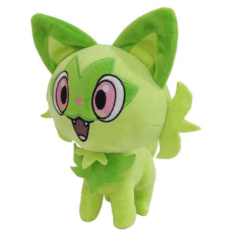 Pokemon Sprigatito Plush – Floragato & Meowscarada Evolution Stuffed Doll, 9th Gen Anime Toy Gift for Kids