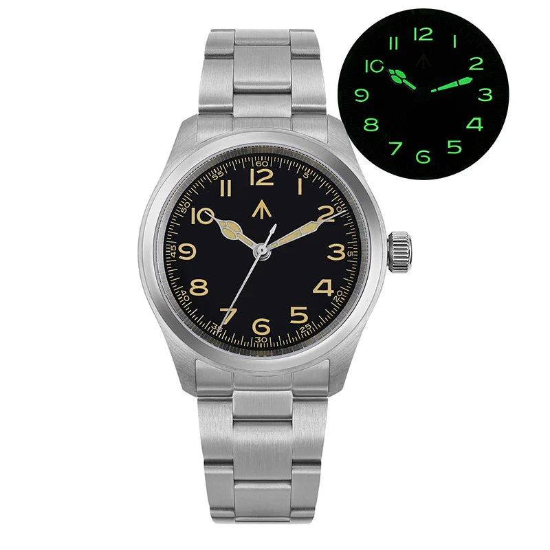 Militado ML08 Vintage Quartz Watch – VH31 Movement, Sapphire Crystal, 10Bar Waterproof, BGW9 Luminous Stainless Steel Men’s Watch