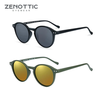 ZENOTTIC Retro Polarized Small Round Sunglasses – Vintage UV400 Shades for Men & Women 2023–2024