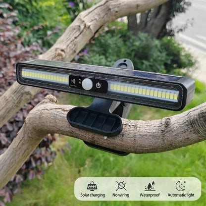 Illuminate Your Outdoor Space with Waterproof Solar LED Lamp - Decorative Clip Lamp for Garden Landscape, Wall Hanging Solar Light for Home Garden Lighting
