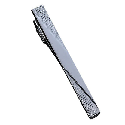 Metal Gold Color Tie Clip with Chain: Wedding Necktie Clasp for Men - Stylish Gentleman's Tie Bar Pin