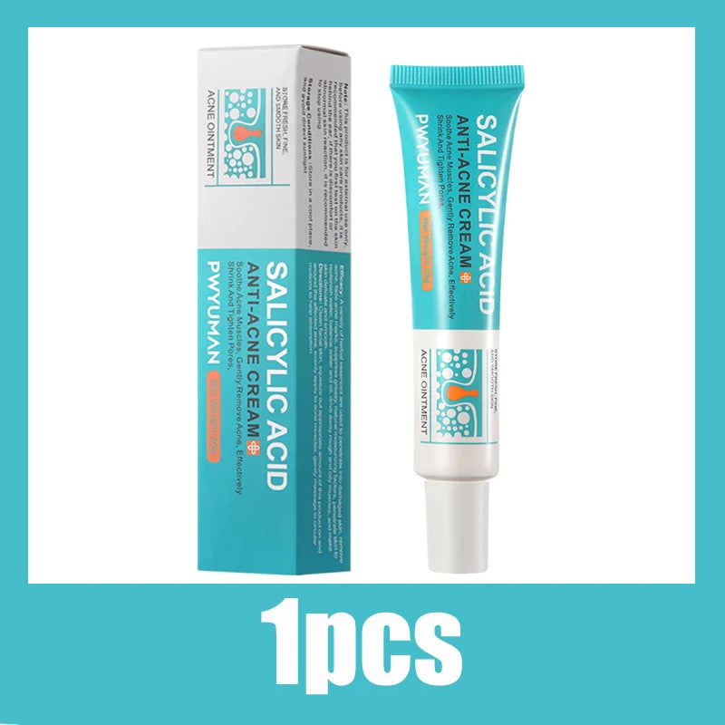 Salicylic Acid Acne Removal Cream – Anti-Acne, Redness Repair, Deep Cleaning & Oil Control Skincare