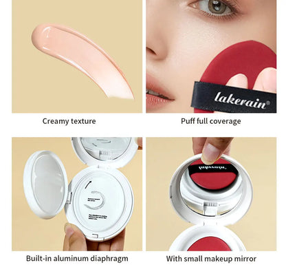 NEW Glow CC Cream Foundation Cushion – Waterproof, Long-Lasting Brightening Face Base Makeup for Women, Korean Cosmetics