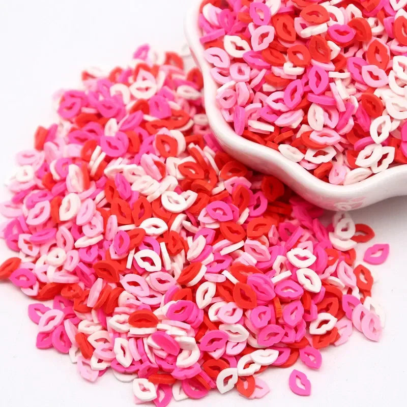 Boxi Polymer Clay Sprinkles - Star, Flower & Fruit Slice DIY Nail Art Accessories